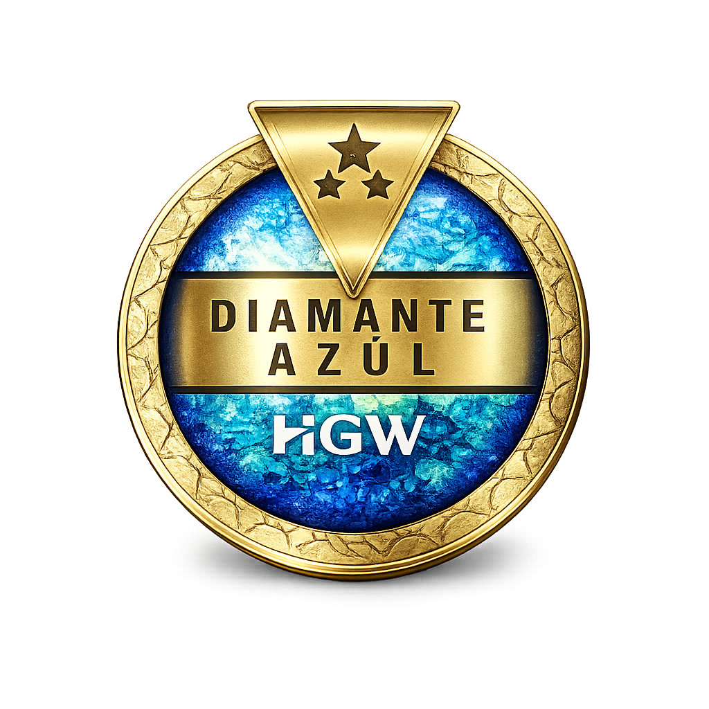 Diamante azul 3 estrella HGW