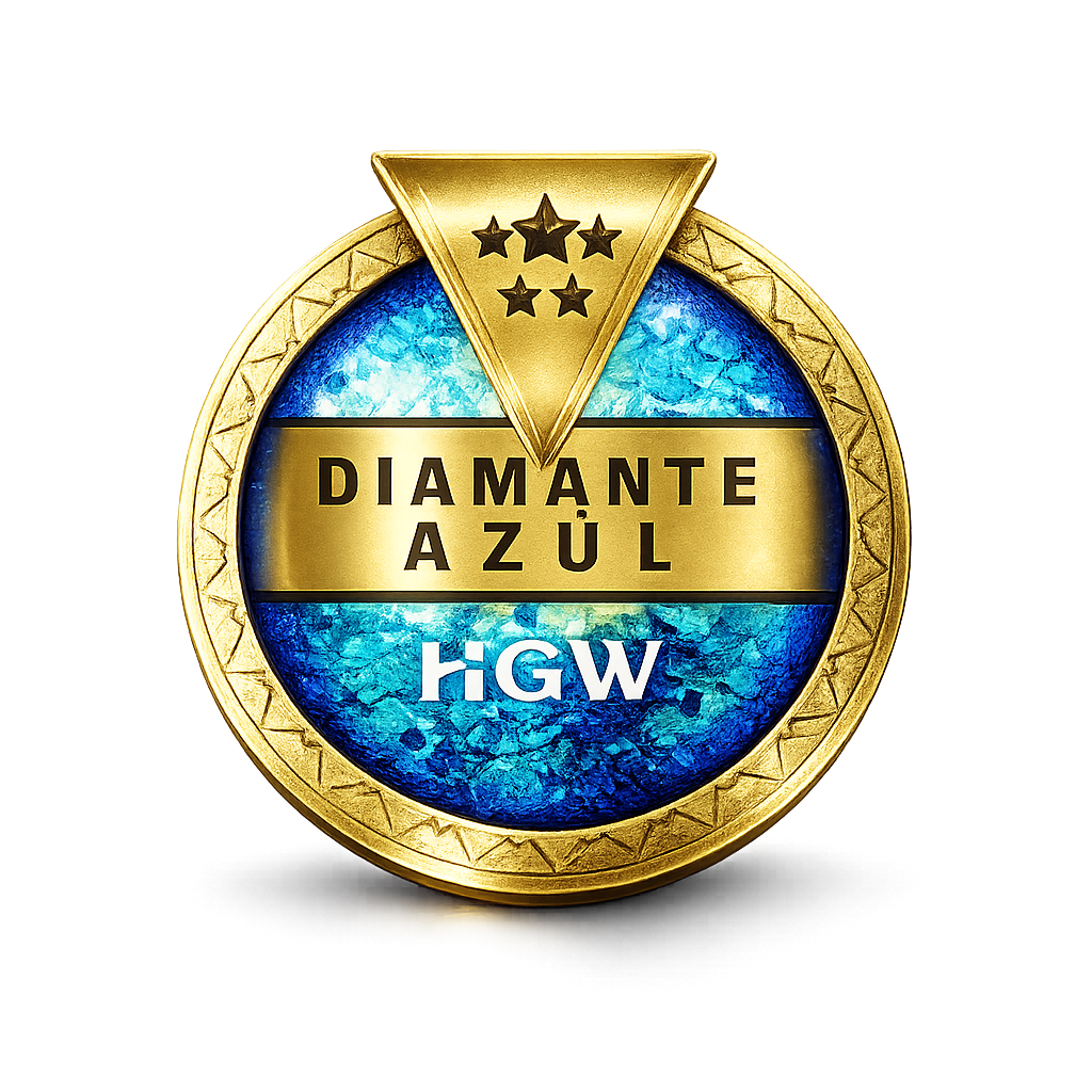Diamante azul 5 estrellas HGW